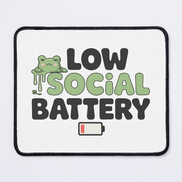Item preview, Low social battery frog designed and sold by J-Style-Design.