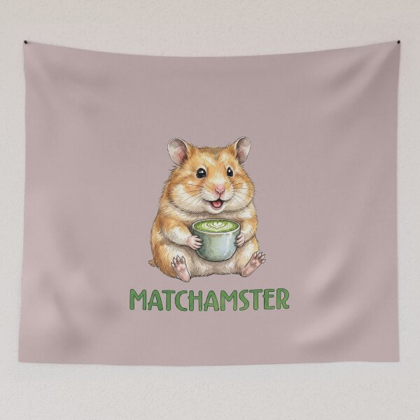 Item preview, Matchamster Cute Matcha Hamster designed and sold by MegaNovaArt.