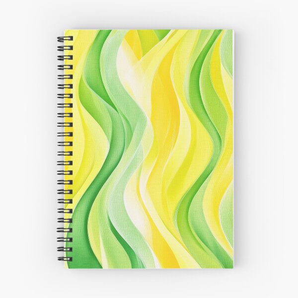 Item preview, Abstract Green and Yellow Wavy Pattern designed and sold by Jeallan Designs.