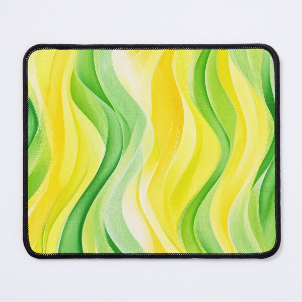 Item preview, Abstract Green and Yellow Wavy Pattern designed and sold by Jeallan Designs.