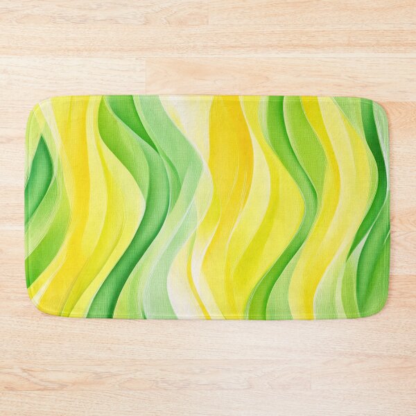 Item preview, Abstract Green and Yellow Wavy Pattern designed and sold by Jeallan Designs.