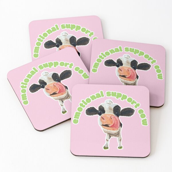 Item preview, Emotional Support Cow Chamomile the Cow designed and sold by Blackberries & Moss.