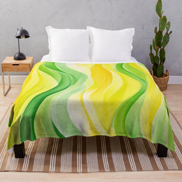 Item preview, Abstract Green and Yellow Wavy Pattern designed and sold by Jeallan Designs.