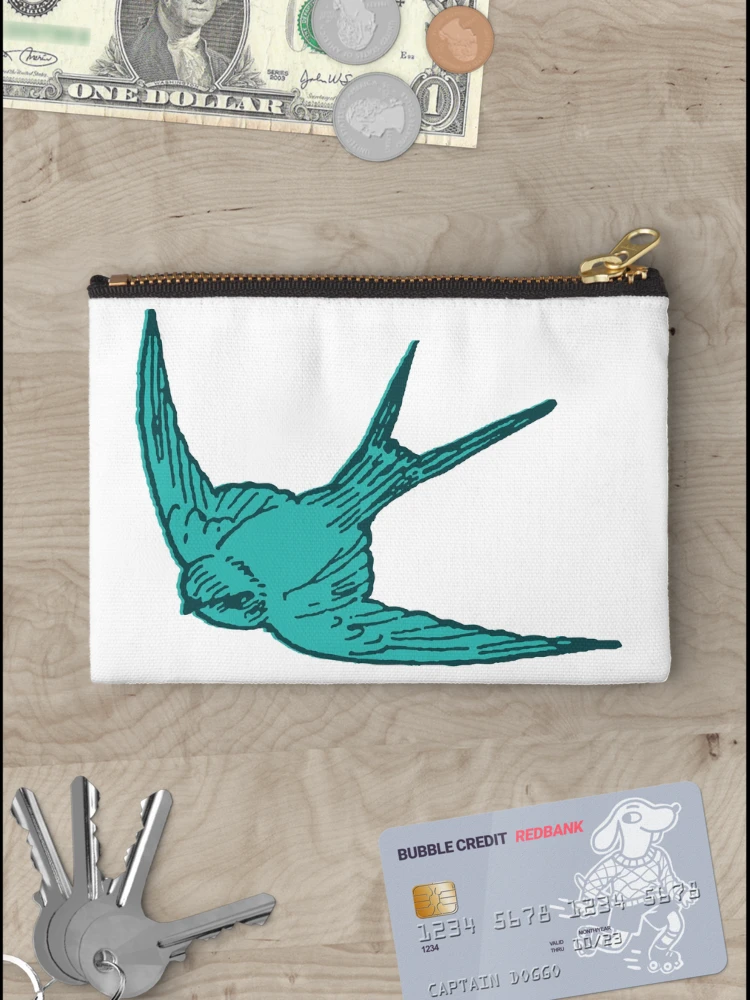 Thumbnail 3 of 4, Zipper Pouch, Swallow designed and sold by GoGoPotatoPrint.
