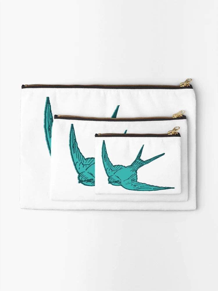 Thumbnail 2 of 4, Zipper Pouch, Swallow designed and sold by GoGoPotatoPrint.