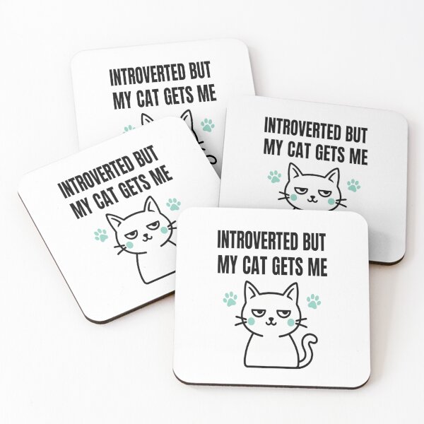 Item preview, Introverted But My Cat Gets Me designed and sold by Matthew572.