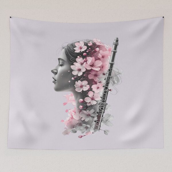 Item preview, Clarinet and Woman - Music Teacher designed and sold by Art-Arcade6.