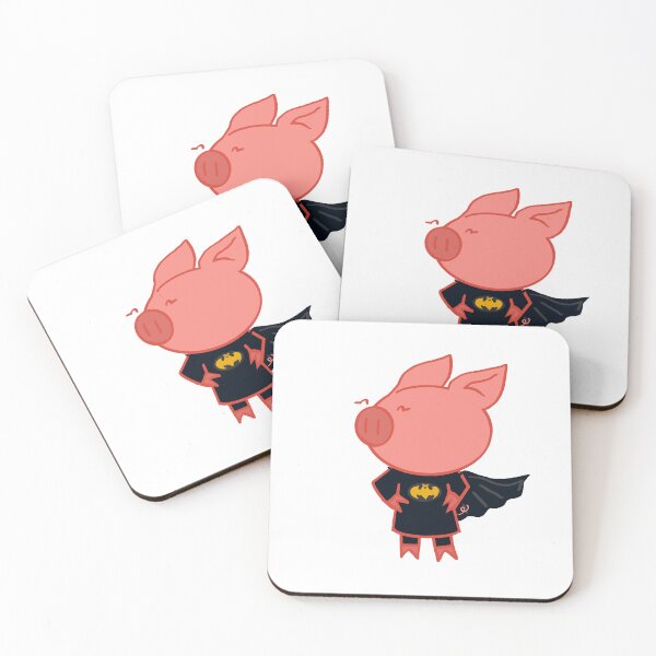 Item preview, Cute pig Batman costume designed and sold by The Pigueroa’s.