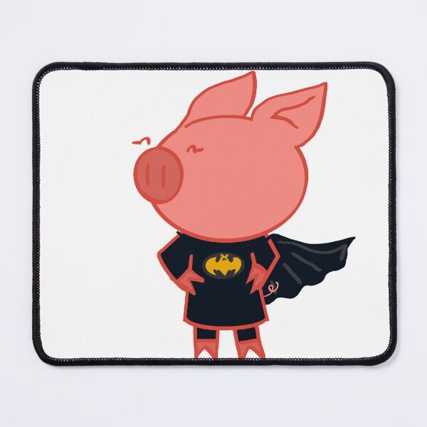 Item preview, Cute pig Batman costume designed and sold by The Pigueroa’s.