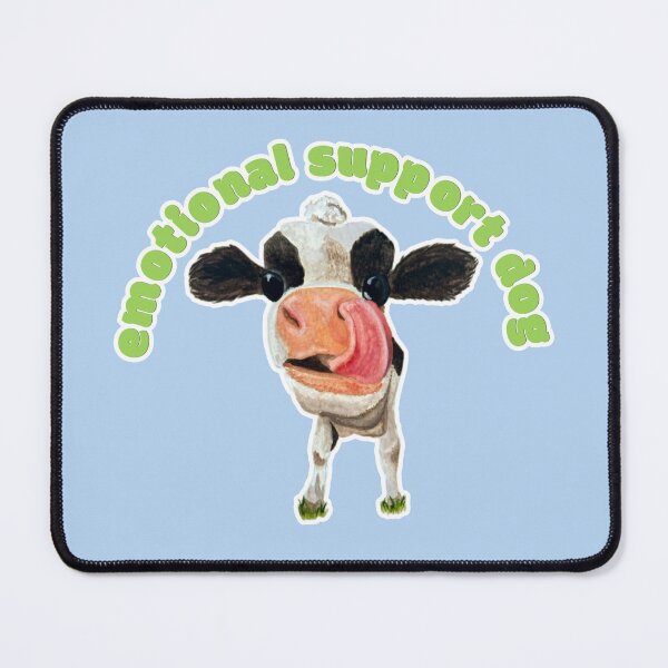 Item preview, Emotional Support Dog Chamomile the Cow designed and sold by Blackberries & Moss.