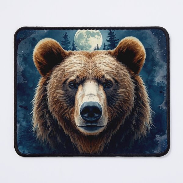 Item preview, Moon Guardian Bear – Mystical Forest Moonlight Animal Design designed and sold by Biedroneczka.