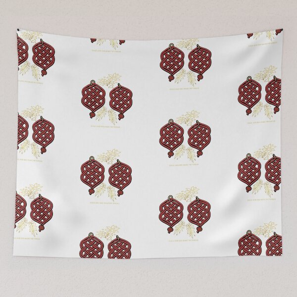 Item preview, Gold and Red Make the Thread - Artistic Knotwork Design designed and sold by Macramellennias.