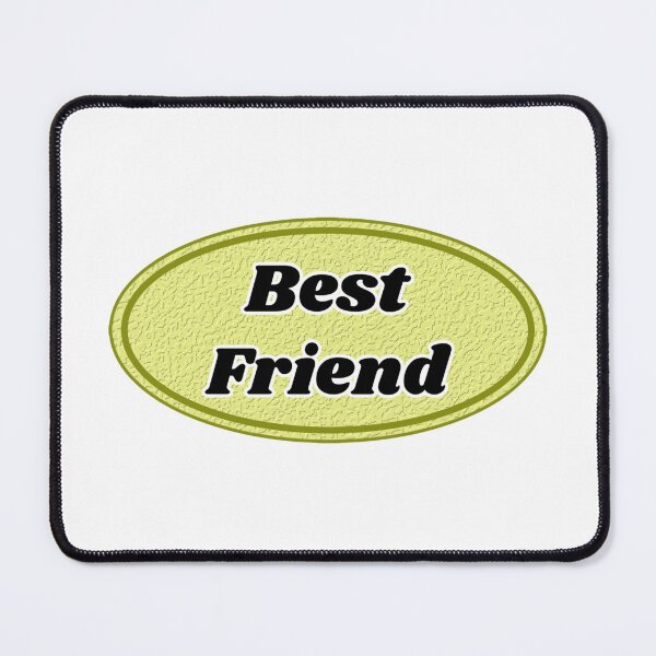 Item preview, Best Friend Retro Oval Badge Typography Design designed and sold by PixelParinda.