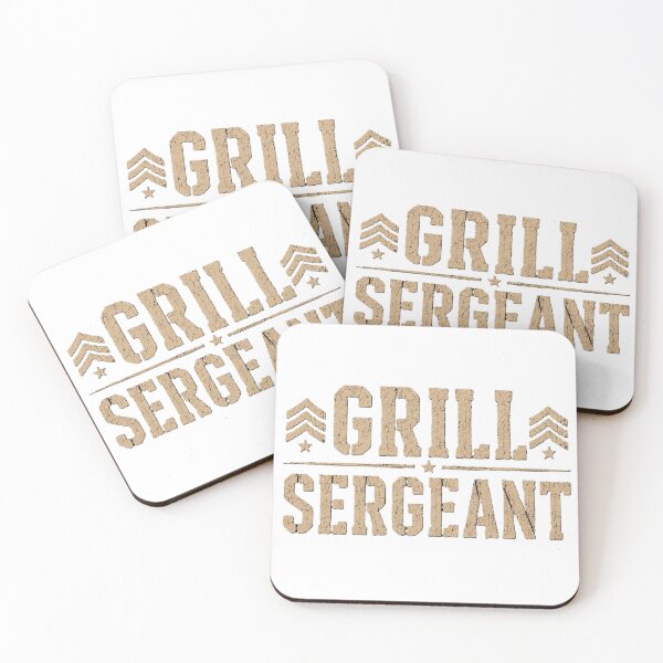 Item preview, Grill Sergeant - Funny BBQ Dad Father's Day Gift designed and sold by Drawn-Measured.