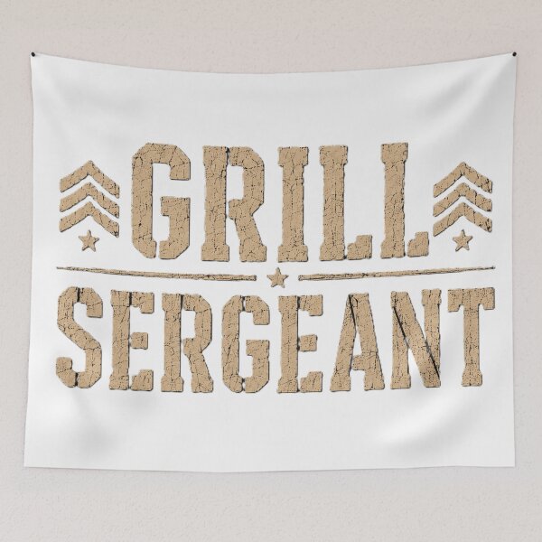 Item preview, Grill Sergeant - Funny BBQ Dad Father's Day Gift designed and sold by Drawn-Measured.