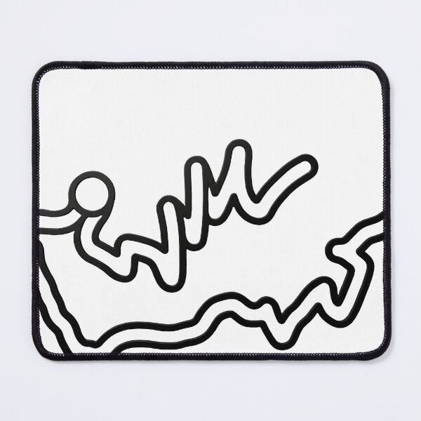 Item preview, Abstract Fluid Line Art Monogram designed and sold by Dictum1.