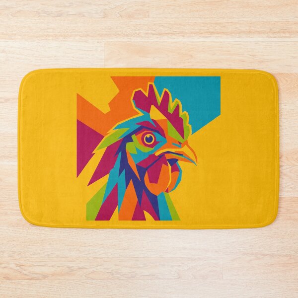Item preview, Vibrant Pop Art Rooster – Colorful Geometric Chicken designed and sold by GinyHappyLogo.