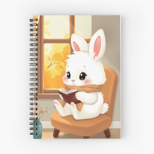 Artikelvorschau, Kawaii-Hase liest Buch-T-Shirt entworfen und verkauft von ArmaanArts.