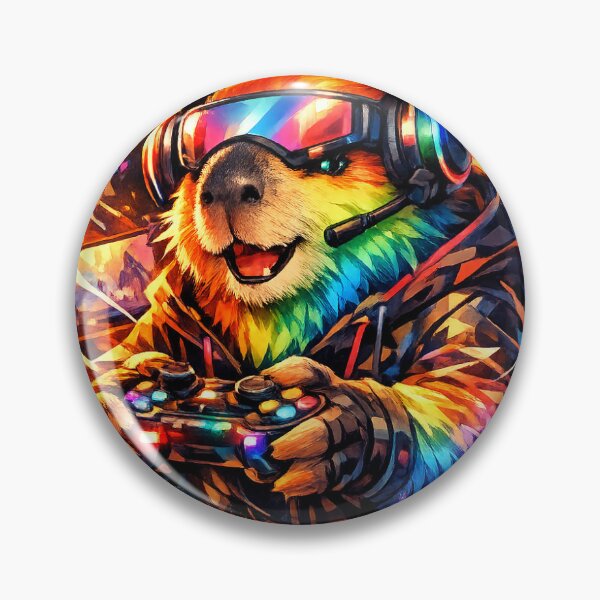 Item preview, Capybara Gaming Cartoon Design designed and sold by Aramdesing.