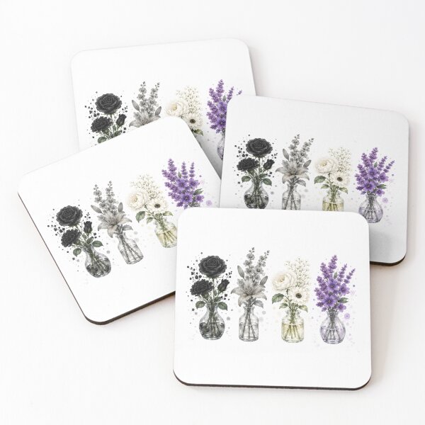 Item preview, Asexual flag colour flowers designed and sold by KLflorals.