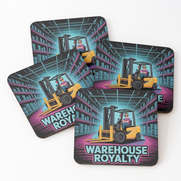 Item preview, Warehouse Royalty Forklift Operator Futuristic Cyberpunk Art designed and sold by Fitswear.