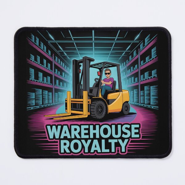 Item preview, Warehouse Royalty Forklift Operator Futuristic Cyberpunk Art designed and sold by Fitswear.