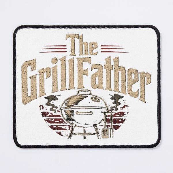 Item preview, The GrillFather - Funny BBQ Dad Father's Day Shirt designed and sold by Drawn-Measured.