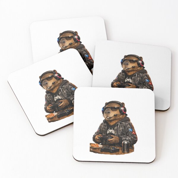 Item preview, Capybara Gaming Cartoon Design designed and sold by Aramdesing.