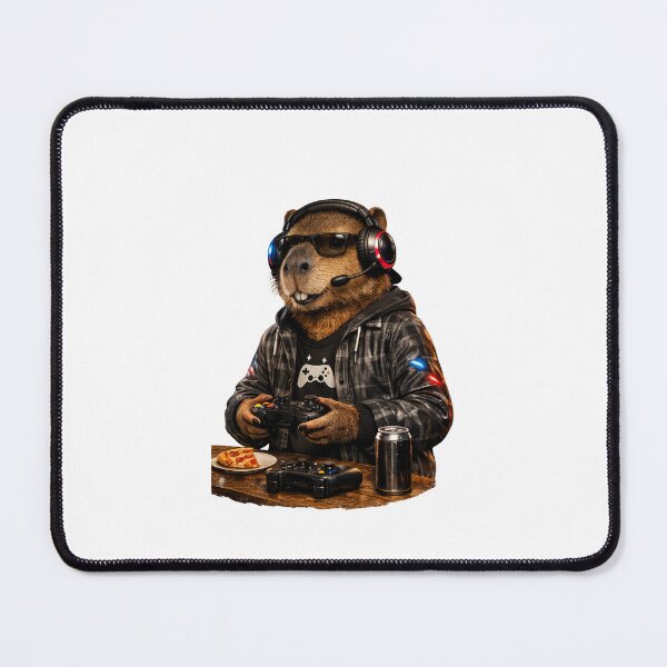 Item preview, Capybara Gaming Cartoon Design designed and sold by Aramdesing.