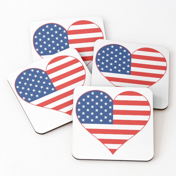 Item preview, Love Usa heart America flag designed and sold by mizam.
