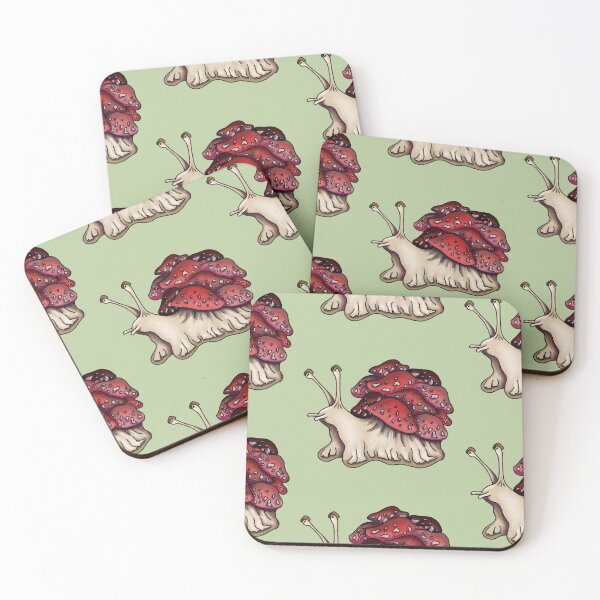 Item preview, Cottagecore Mushroom Snail designed and sold by Plainbeans.