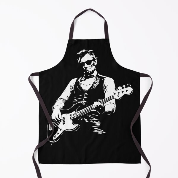 Item preview, Abraham Lincoln Playing Bass Guitar Funny Vintage Design designed and sold by hobrath.