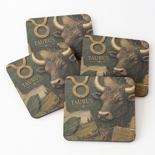 Item preview, Taurus Zodiac Collage – Earthy Impasto Astrology Artwork designed and sold by Jandedan.