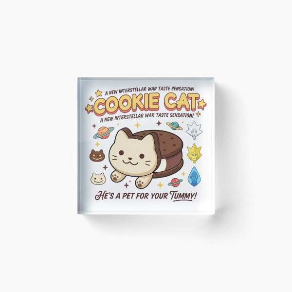Item preview, Cookie Cat Interstellar War Taste Sensation Retro Ad designed and sold by 0Zetgest.