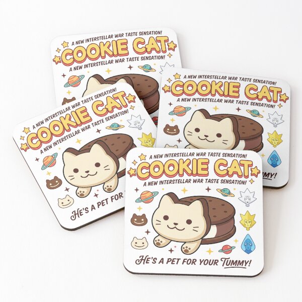 Item preview, Cookie Cat Interstellar War Taste Sensation Retro Ad designed and sold by 0Zetgest.