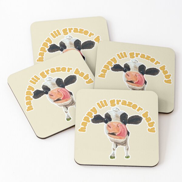 Item preview, Happy Lil Grazer Baby Chamomile the Cow designed and sold by Blackberries & Moss.