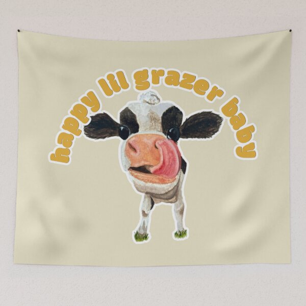 Item preview, Happy Lil Grazer Baby Chamomile the Cow designed and sold by Blackberries & Moss.