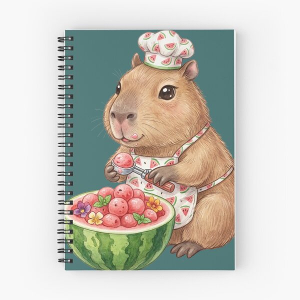 Item preview, Watermelon Chef Capybara designed and sold by sanorastyle.