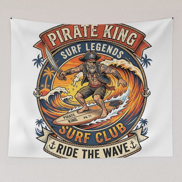 Item preview, Pirate King Surf Legends designed and sold by Marcusvieira.