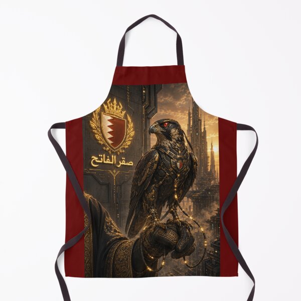 Item preview, Cyberpunk Bahraini Falconry Oil Painting designed and sold by ikonicgallery.
