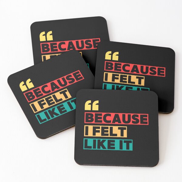 Item preview, Retro Vintage 70s Typographic Art - Because I Felt Like It designed and sold by TherezaDesign.