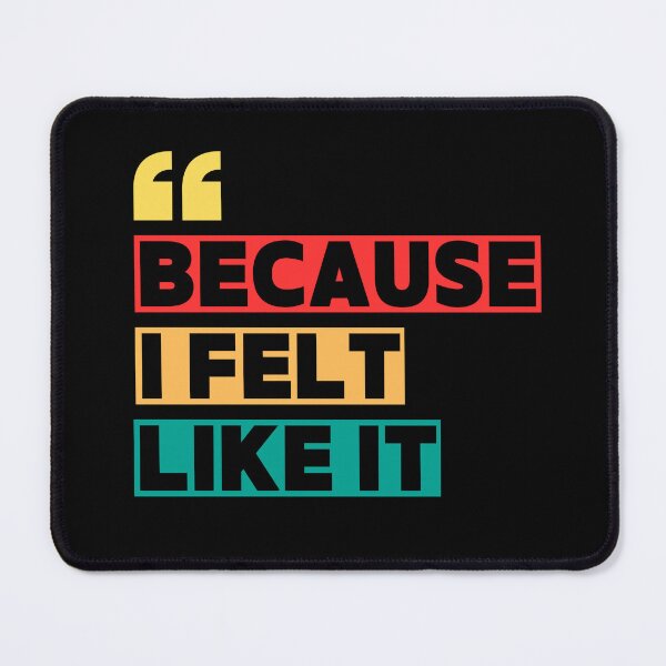 Item preview, Retro Vintage 70s Typographic Art - Because I Felt Like It designed and sold by TherezaDesign.