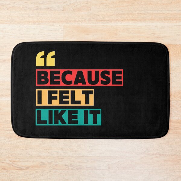 Item preview, Retro Vintage 70s Typographic Art - Because I Felt Like It designed and sold by TherezaDesign.
