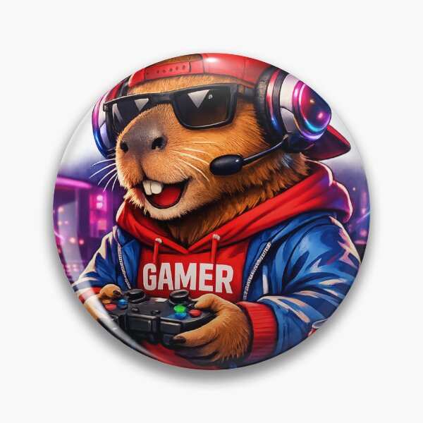 Item preview,  Capybara Gaming Cartoon Design designed and sold by Aramdesing.