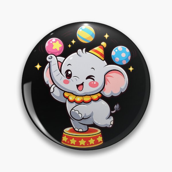 Item preview, Cute Circus Elephant Juggling Balls designed and sold by SidTastic .