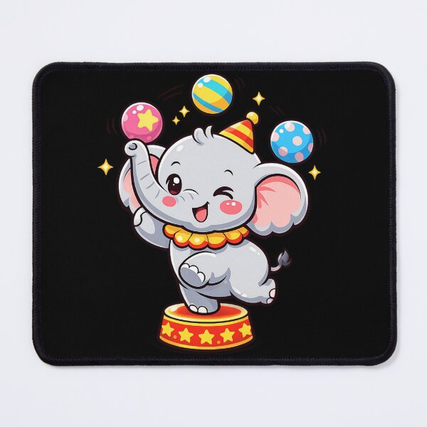 Item preview, Cute Circus Elephant Juggling Balls designed and sold by SidTastic .