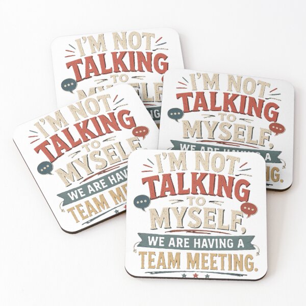 Item preview, I'm Not Talking to Myself We Are Having A Team Meeting - Funny Introvert Shirt designed and sold by Drawn-Measured.