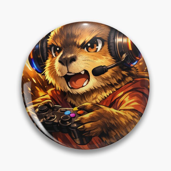 Item preview, Capybara Gaming Cartoon Design designed and sold by Aramdesing.