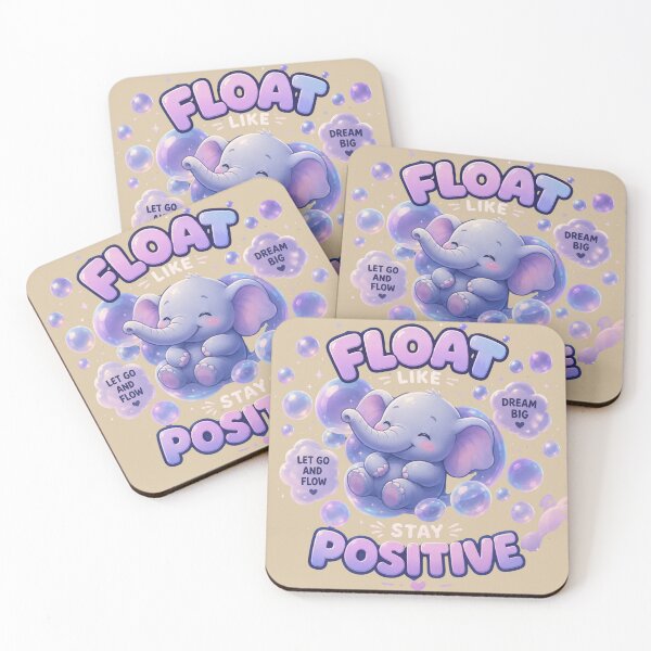 Item preview, Kawaii Floating Elephant | Pastel Bubble Art designed and sold by Noxivora.
