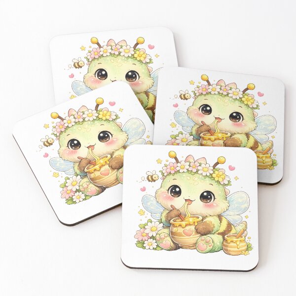Item preview, Cute Bee Dragon With Honey Pot designed and sold by neonvael.